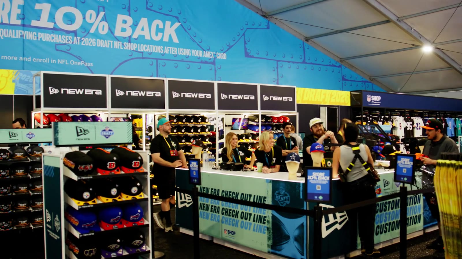 The New Era store SOTRA built for the 2026 NFL Draft