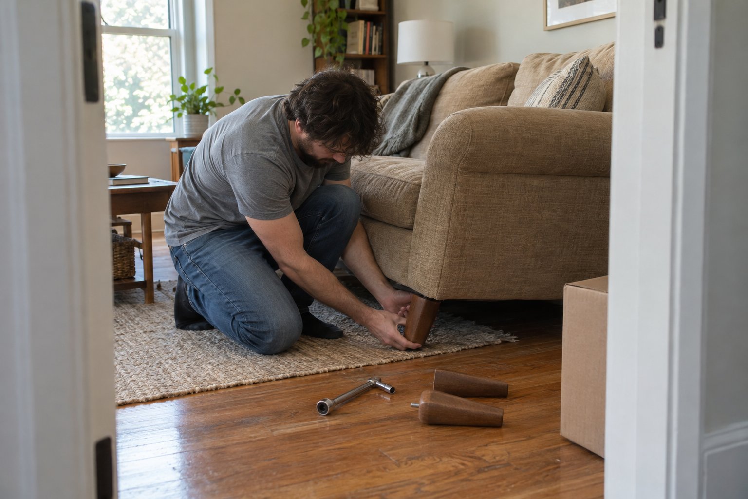 How To Take Apart A Couch To Throw Away