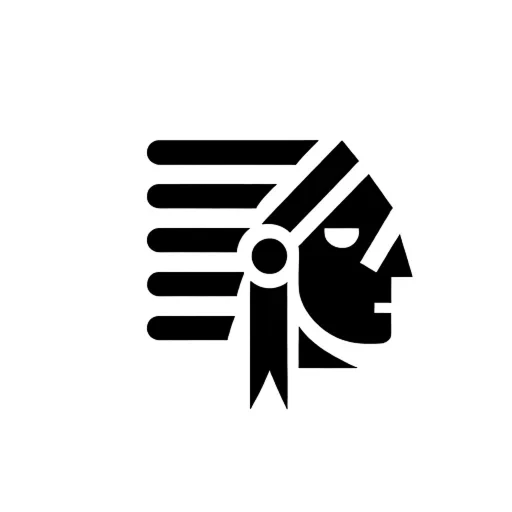 Pictorial logo of the chief from the sketch