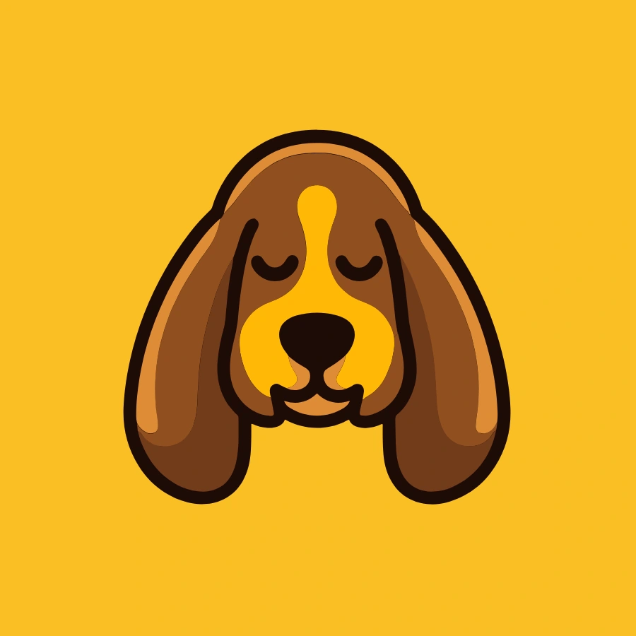 The sketch as a cartoon style logo