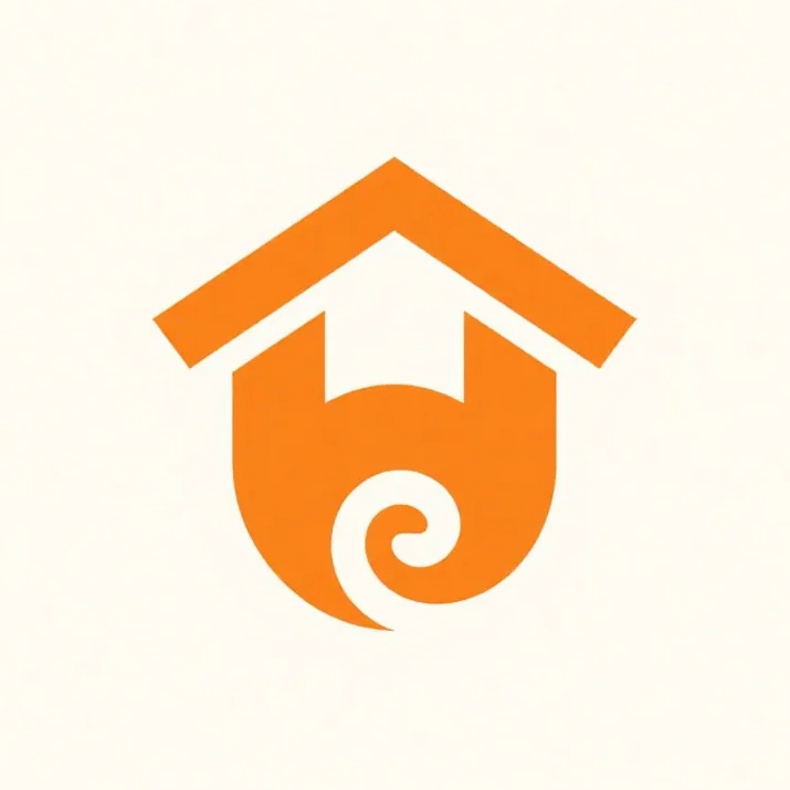The prompt as a monogram style logo