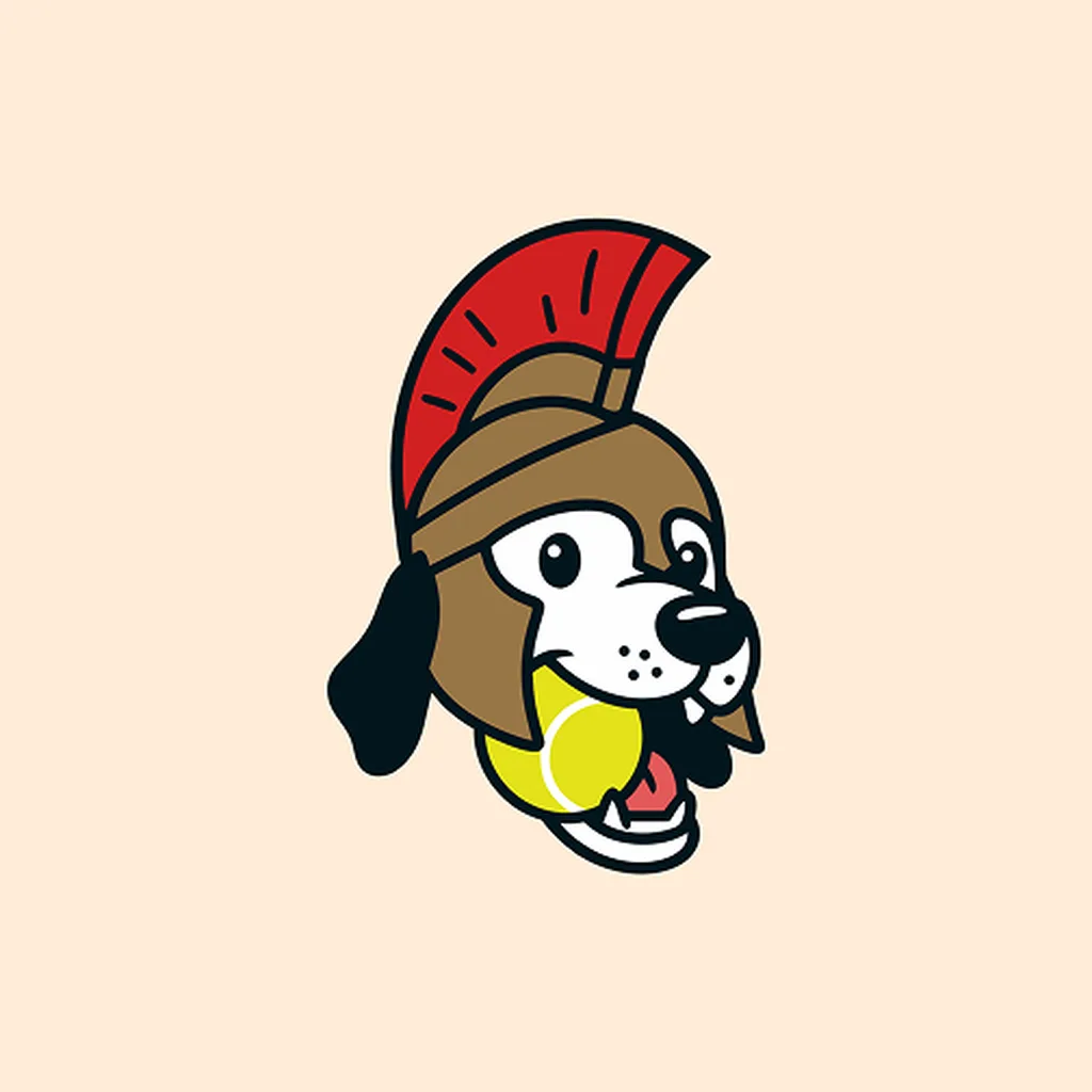 the Retro Mascot style logo made from it
