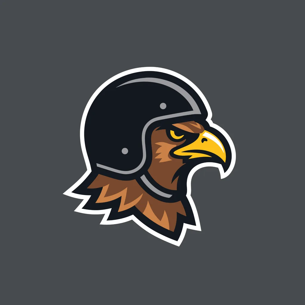 the Mascot style logo made from it
