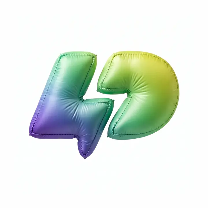 The same logo as an inflatable form