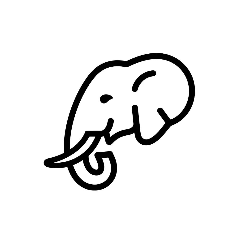 the Line Art style logo made from it