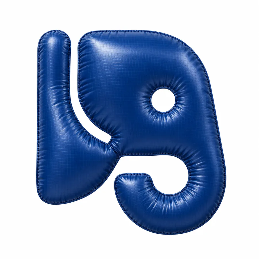 The elephant made in inflated nylon
