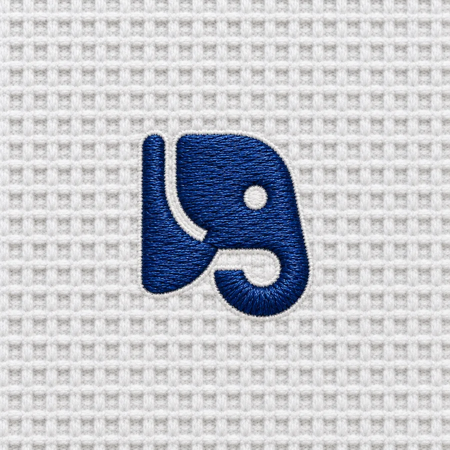 The elephant made as an embroidered patch