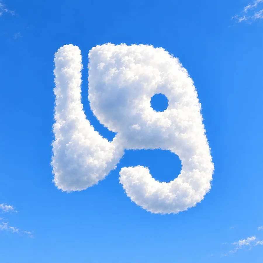 The elephant made as a cloud in the sky