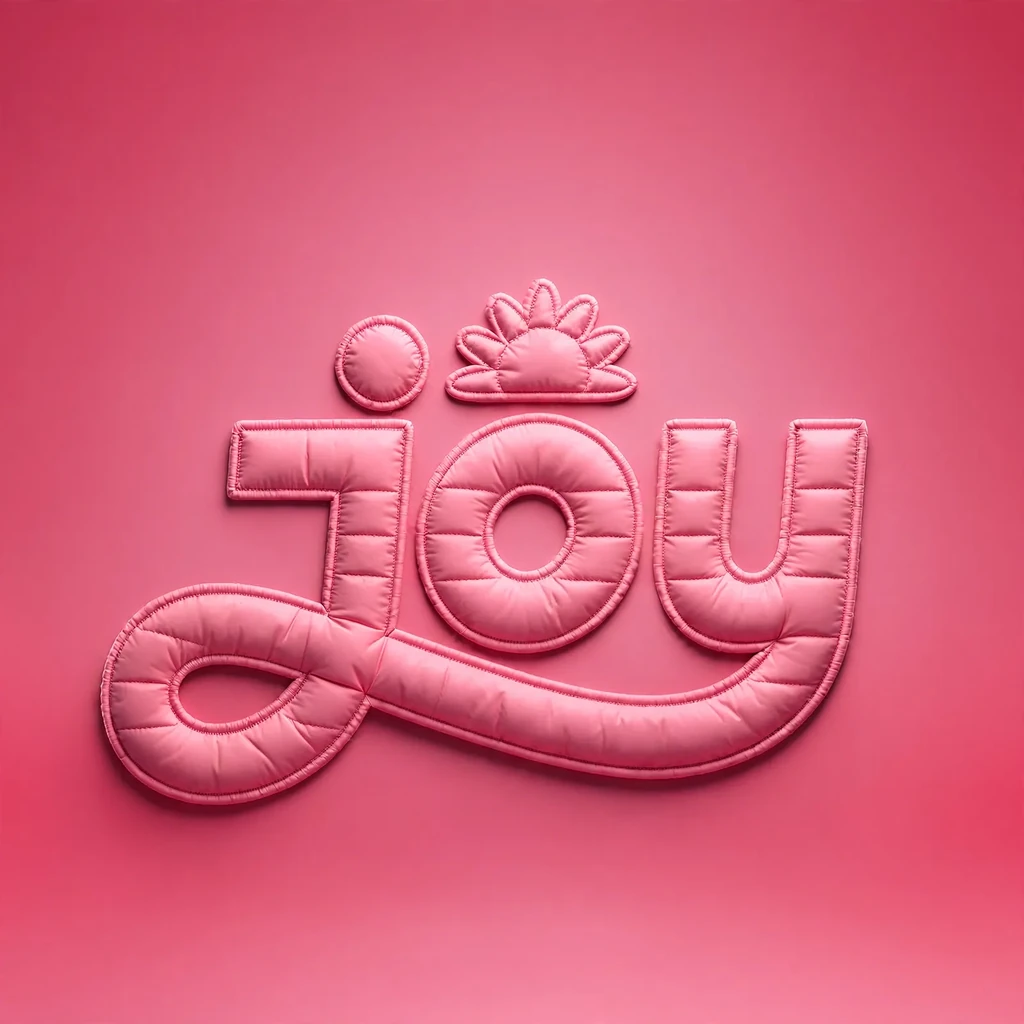 The joy wordmark made as puffer jacket