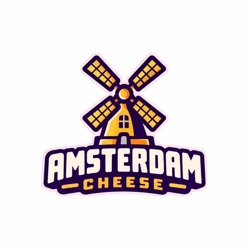 The original logo: a windmill badge
