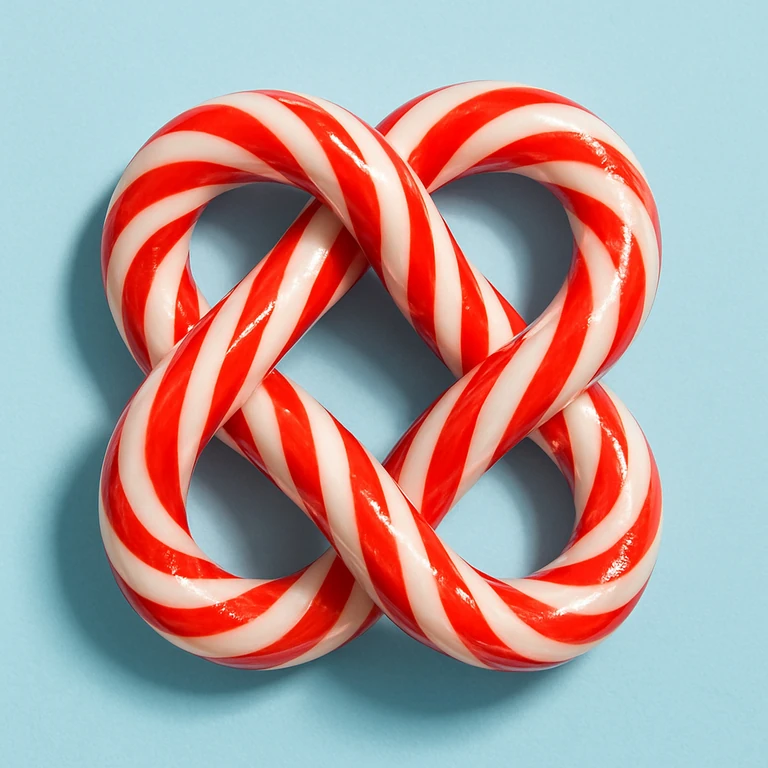 The candy cane style image