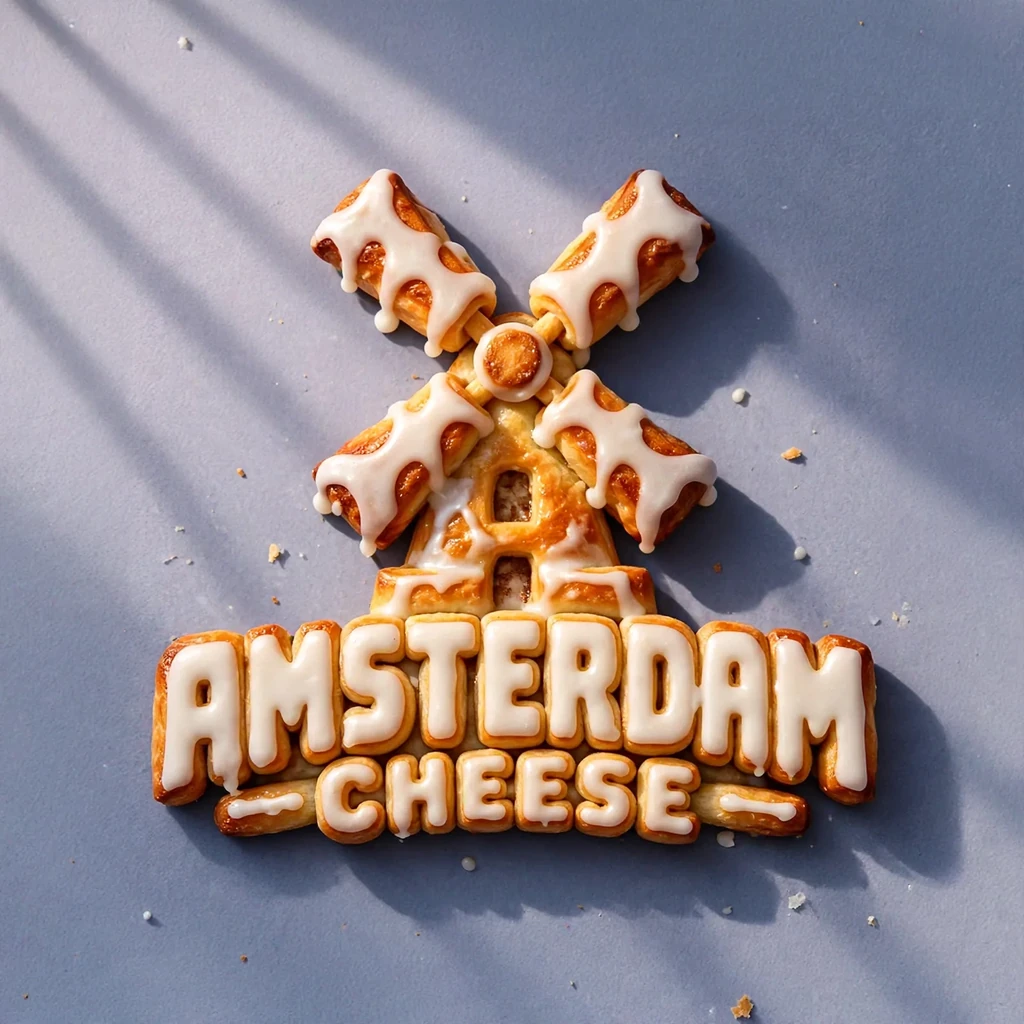 A windmill badge made as cinnamon roll