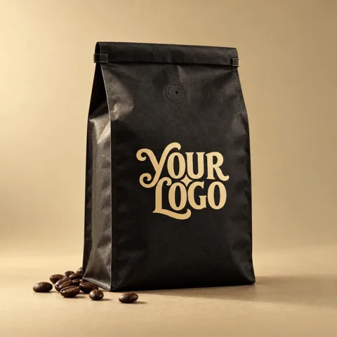 Coffee Bag mockup, a preview from the app library
