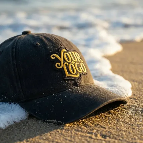 Embroidered Baseball Cap mockup, a preview from the app library