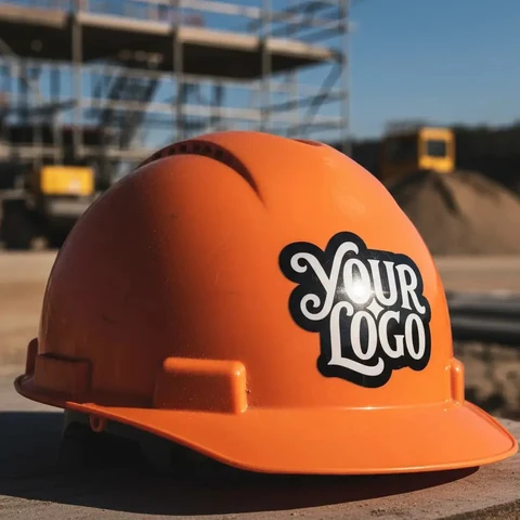 Reflective Hard Hat mockup, a preview from the app library