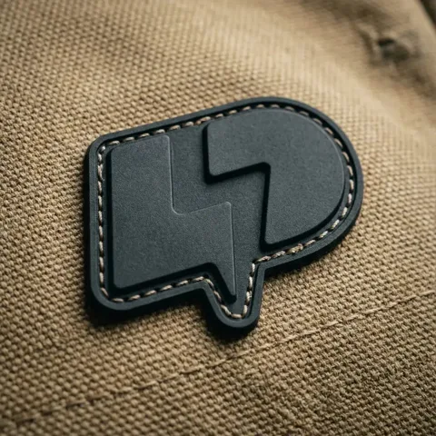 PVC Rubber Patch mockup, a preview from the app library