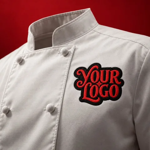 Chef Jacket mockup, a preview from the app library