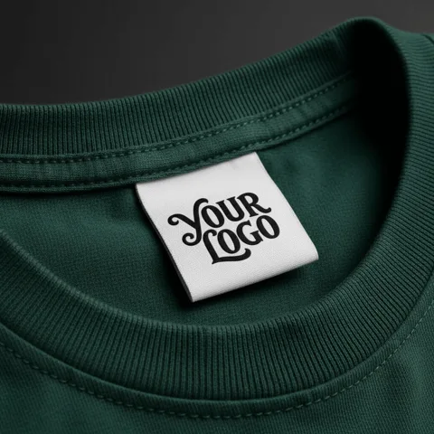 T-shirt Collar Label mockup, a preview from the app library