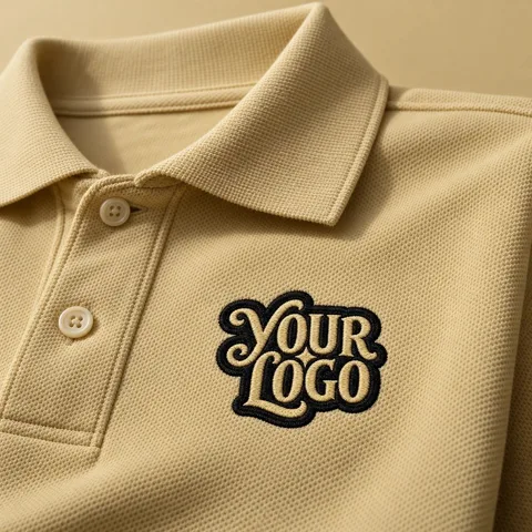 Polo Shirt mockup, a preview from the app library