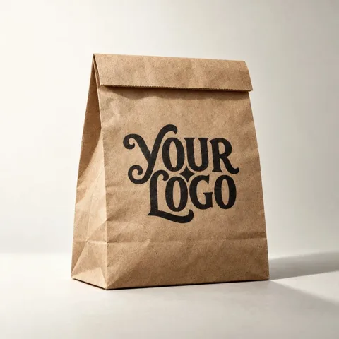 Paper Takeaway Bag mockup, a preview from the app library