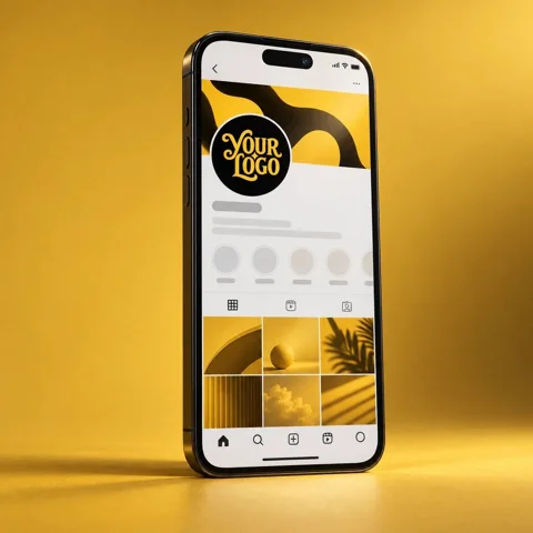 Social Profile mockup, a preview from the app library