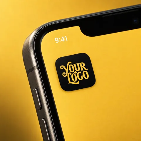 App Icon mockup, a preview from the app library