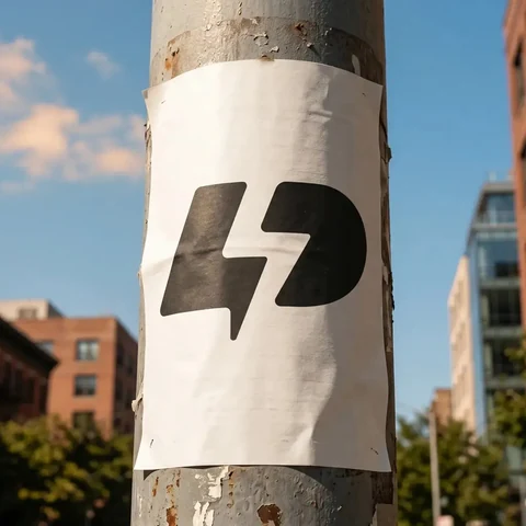 Street Poster Print mockup, a preview from the app library