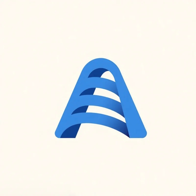 Sans serif: a Monogram logo of the letter A