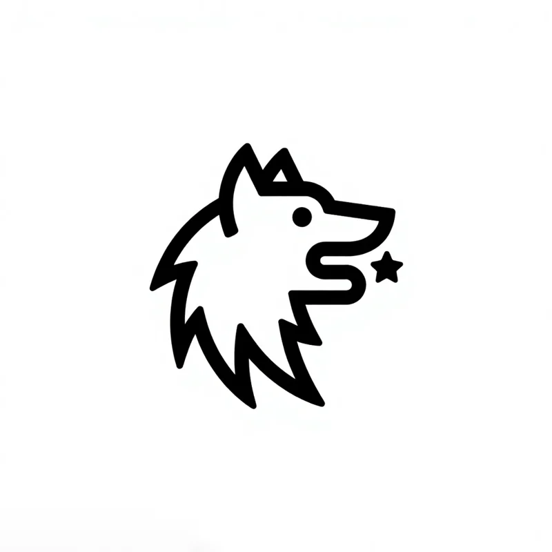 The Line Art logo this prompt produced