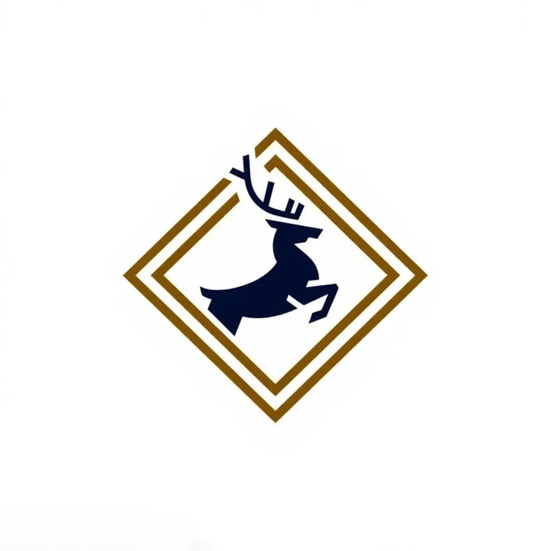 Low Badge/Crest logo: Showing a leaping stag echoing retro automotive emblems