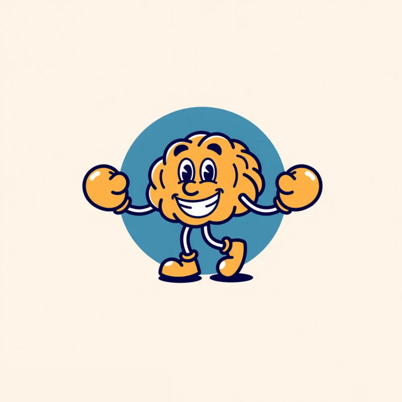 A retro mascot logo from the gallery