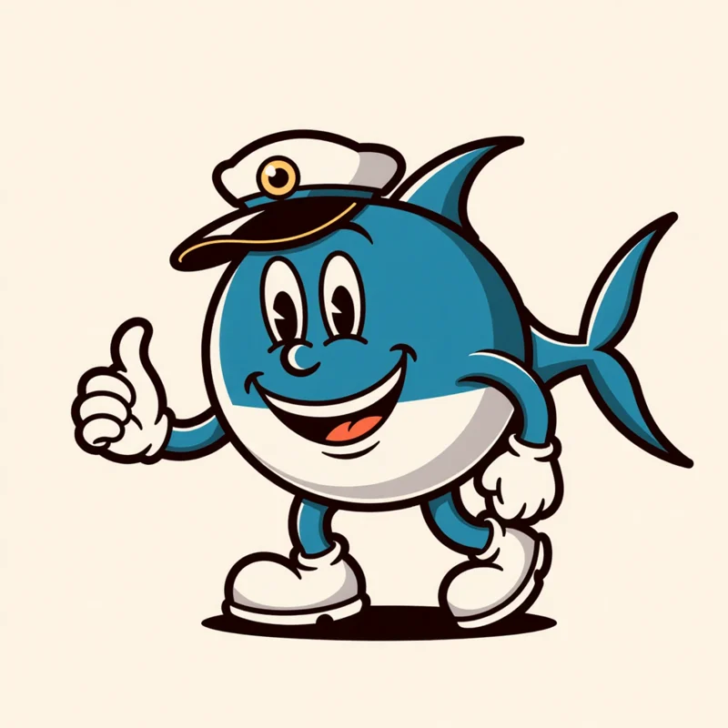 A retro mascot logo from the gallery