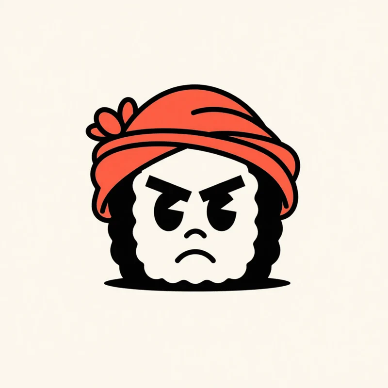 A retro mascot logo from the gallery