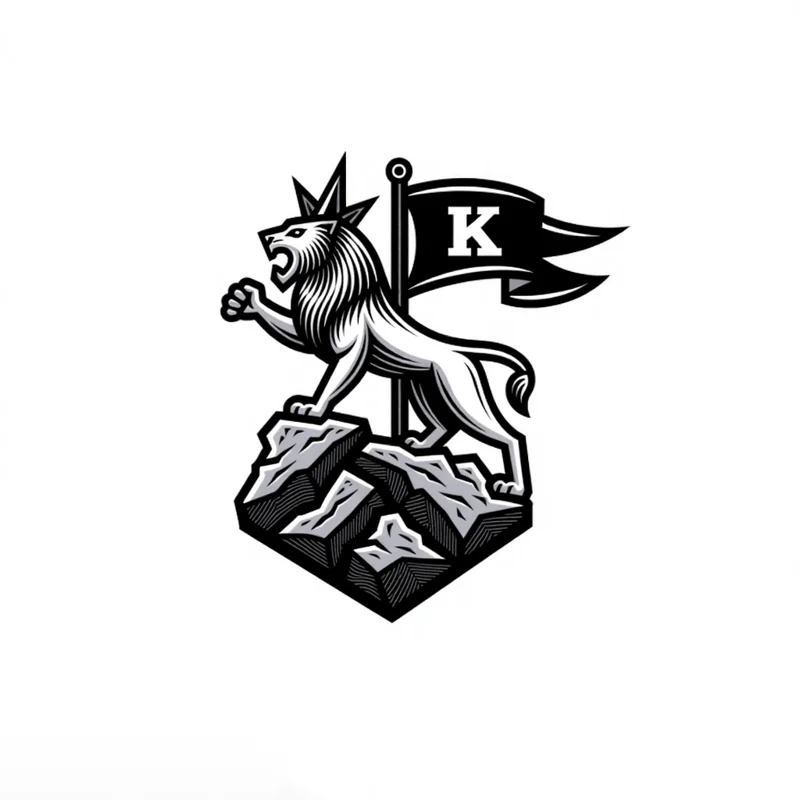 An engraved logo from the gallery