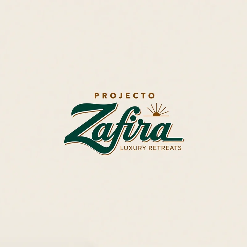 Logotype example: Proyecto Zafira in a script font
