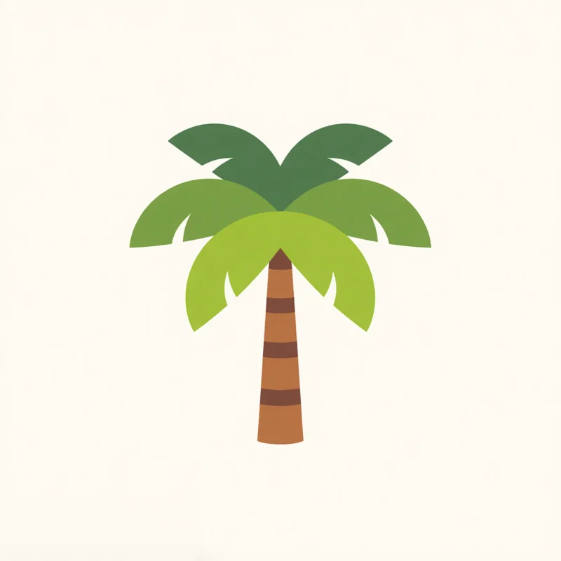 Icon/Emoji logo: Palm tree stylized as letter Y, fronds subtly swaying