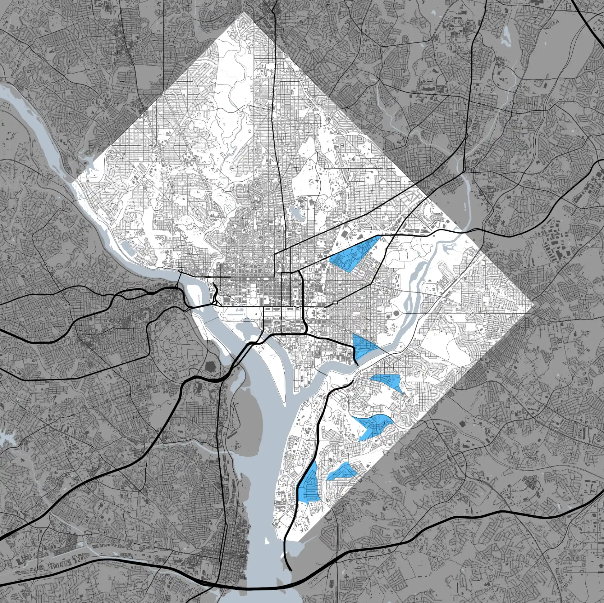 Washington, D.C. neighborhoods that preserved their communities and reduced poverty.