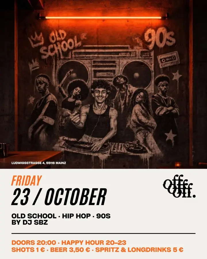 Club Night: Old School, Hip Hop, 90s