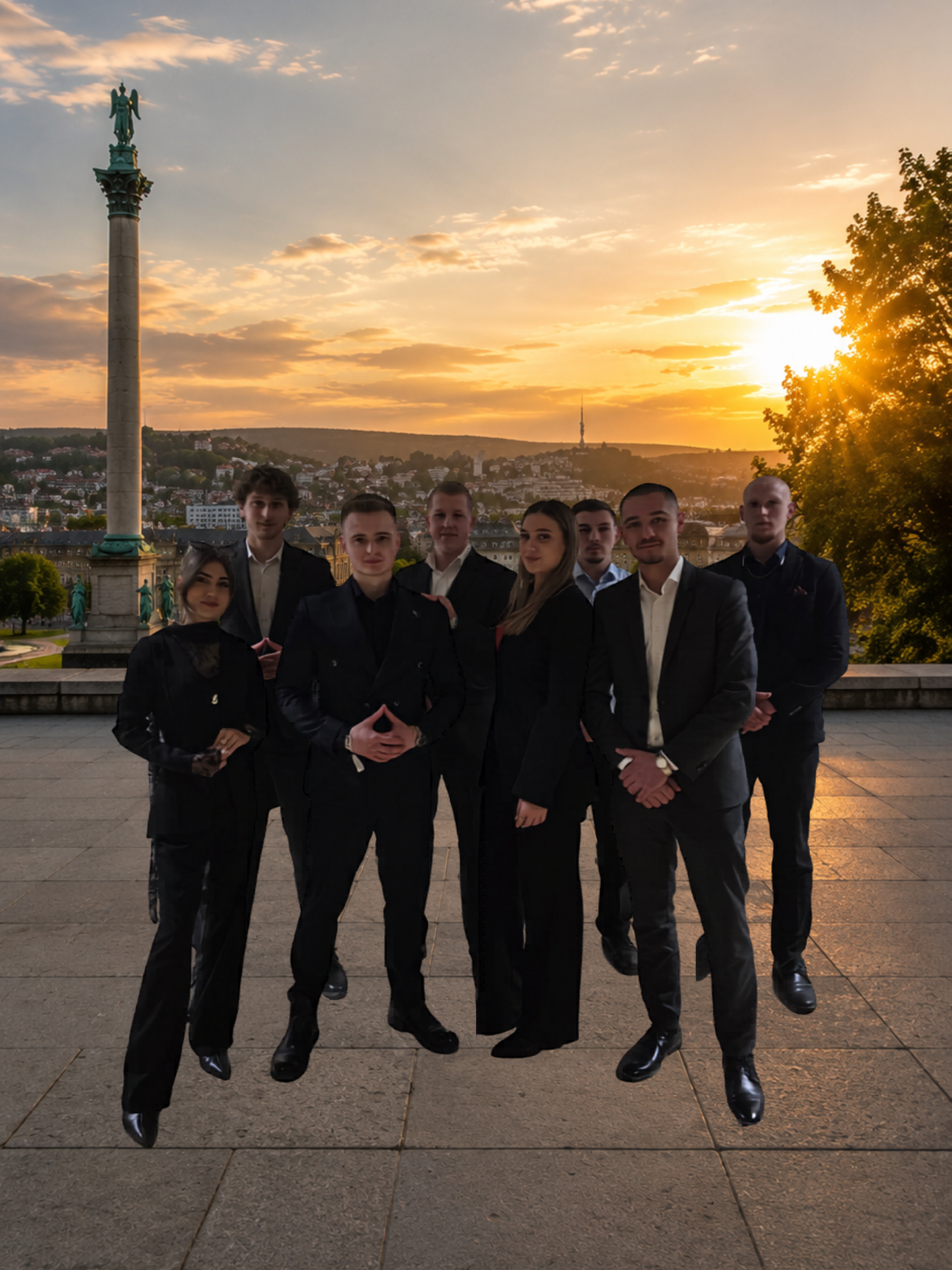 Gemeinsames Team von UE Consulting bei einem Austausch