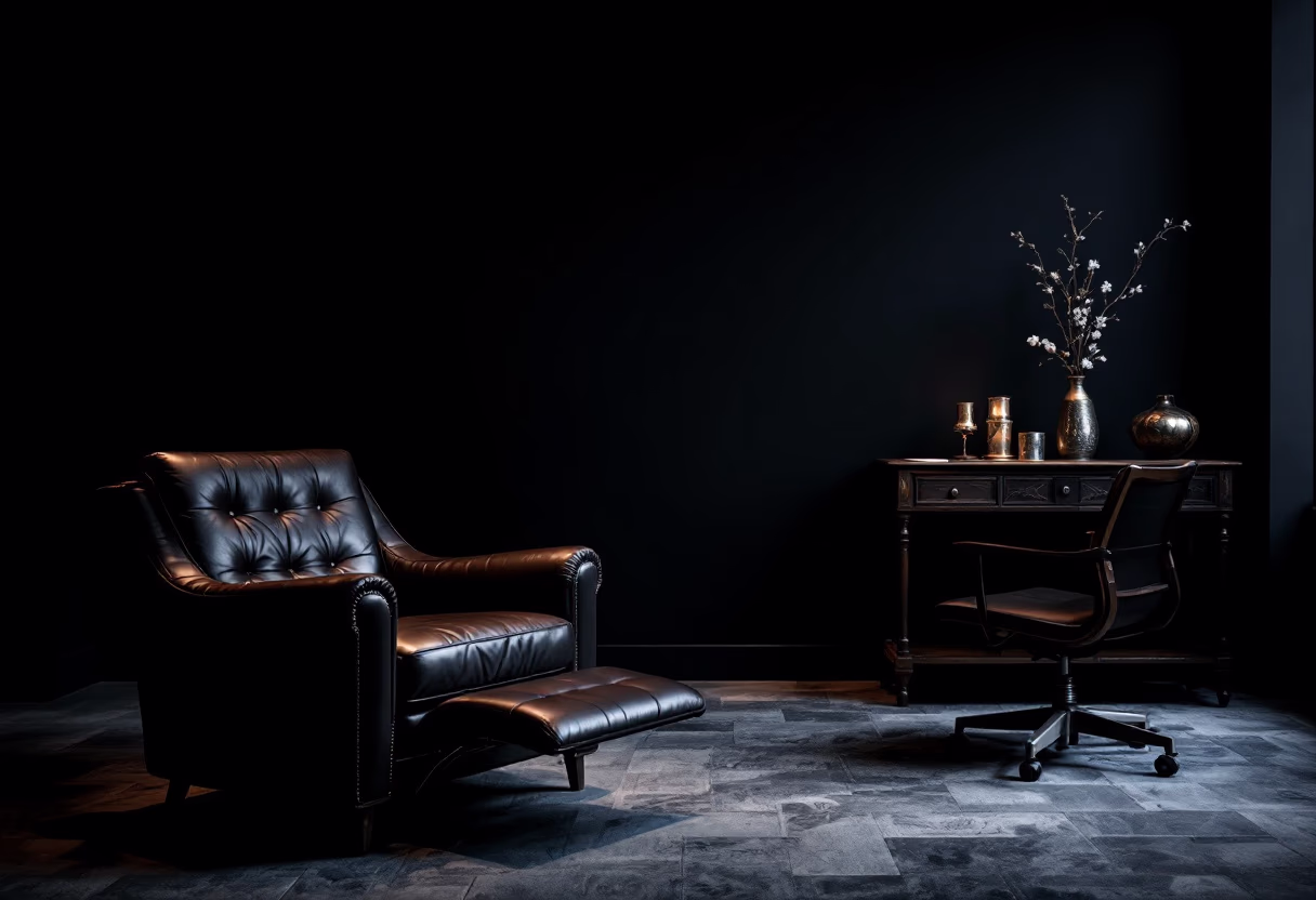 image of consultation room setup (for a tattoo studio)