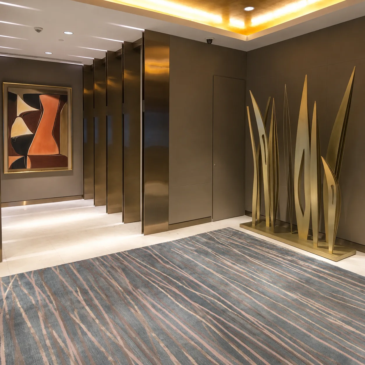 Blade & B in the residence entrance lobby