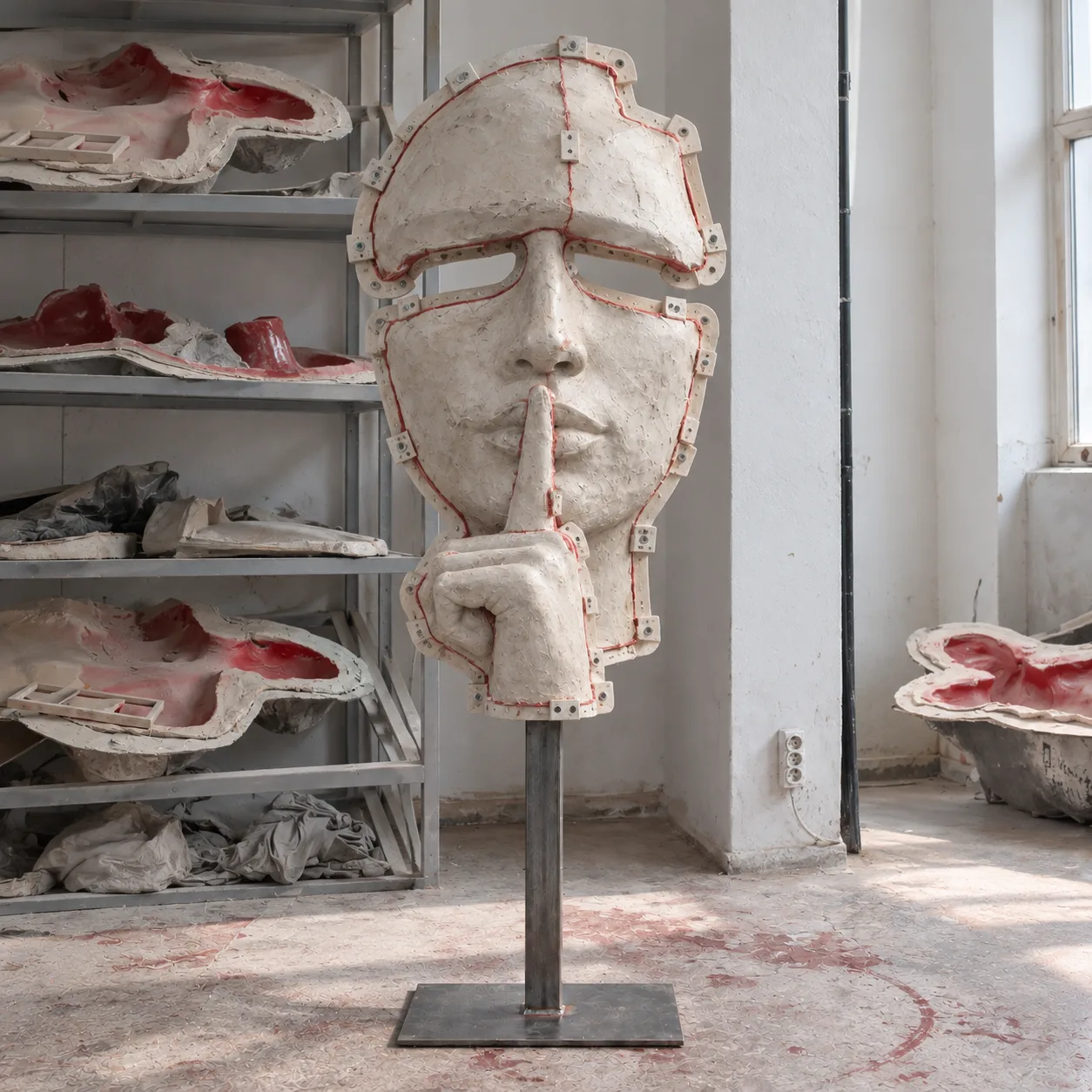Silicone mould and fibre shell