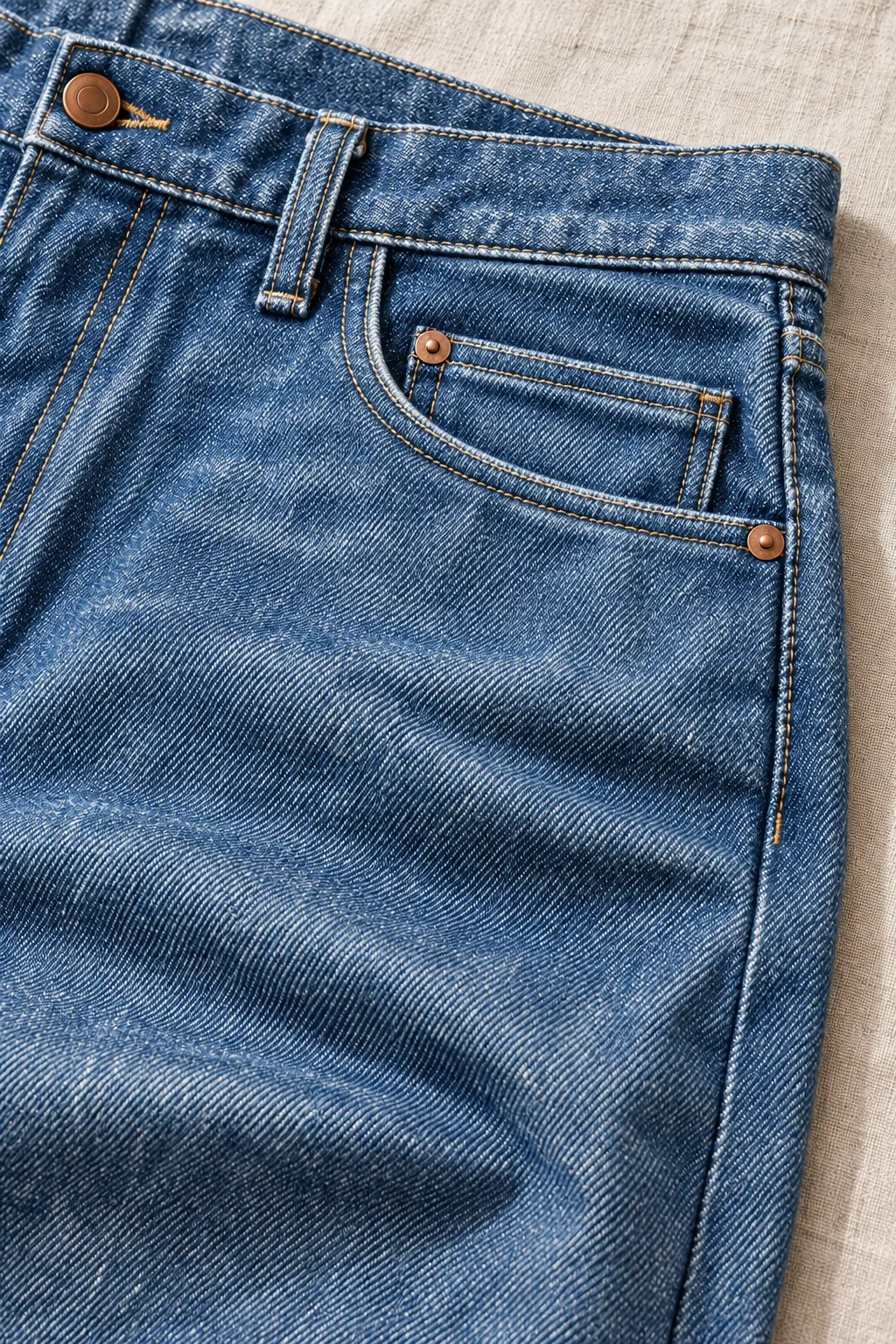 The same jeans after a stone wash.