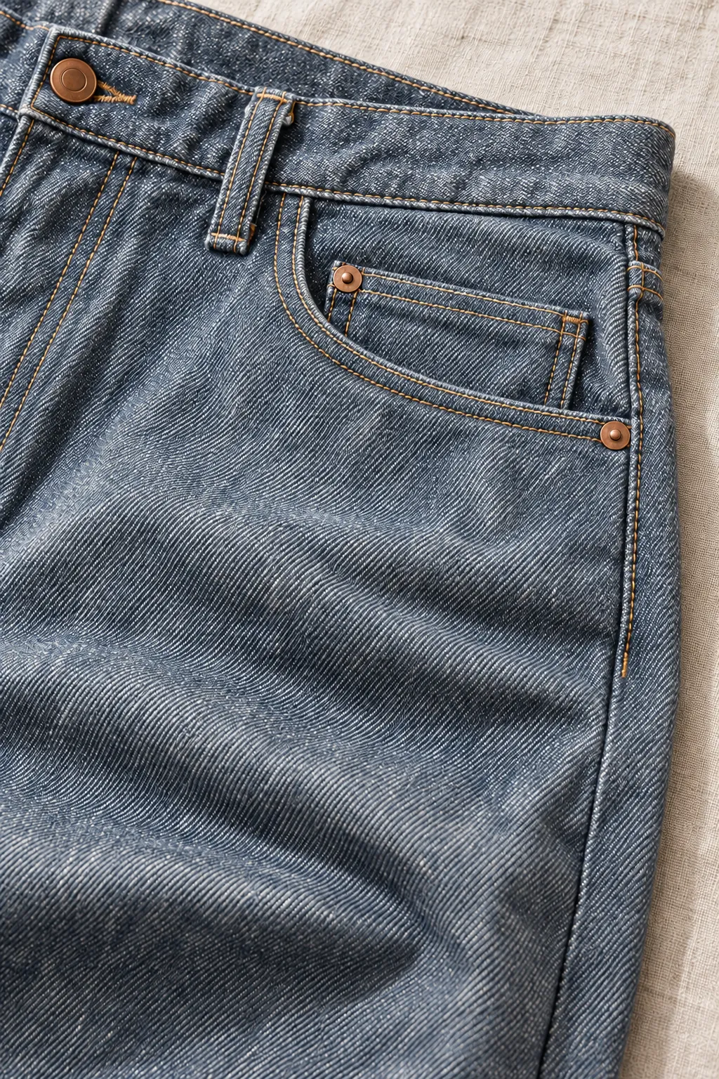 The same jeans after a vintage grey wash.