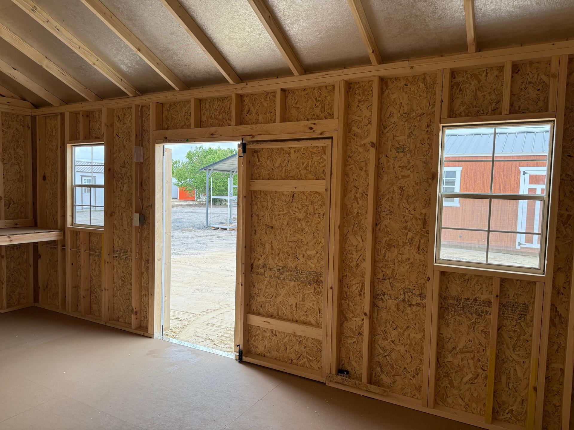 Standard Utility 12x20 portable building in Gray Heron