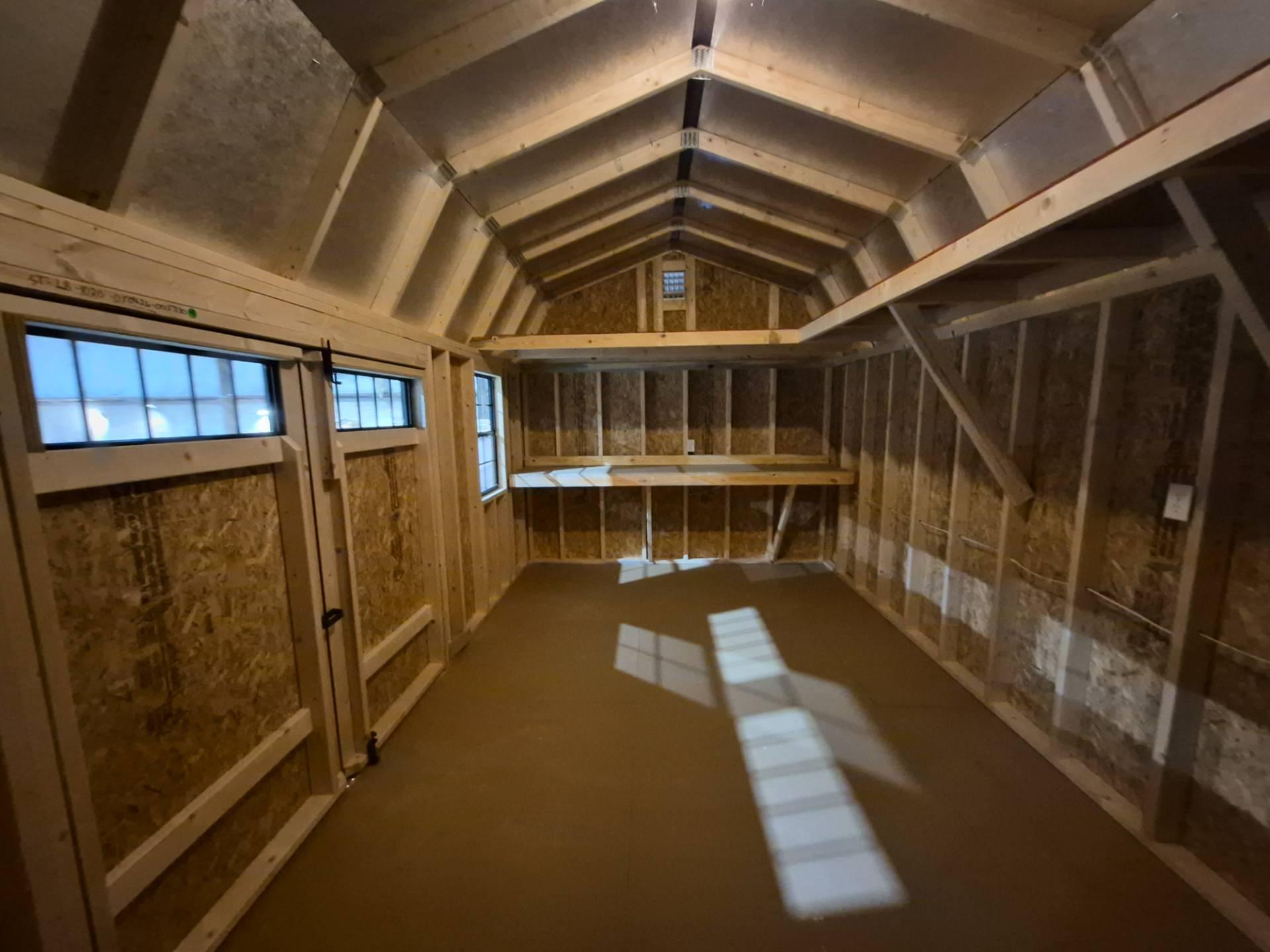 Standard Loft 10x20 portable building in White