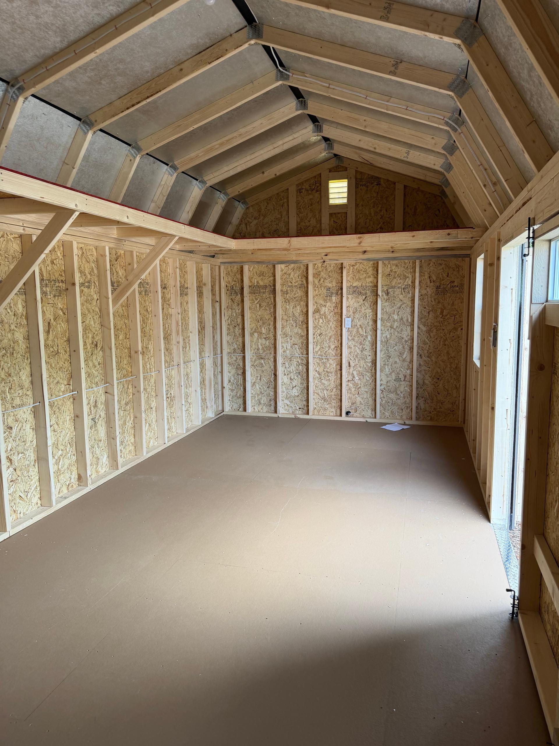 Standard Loft 10x24 portable building in White