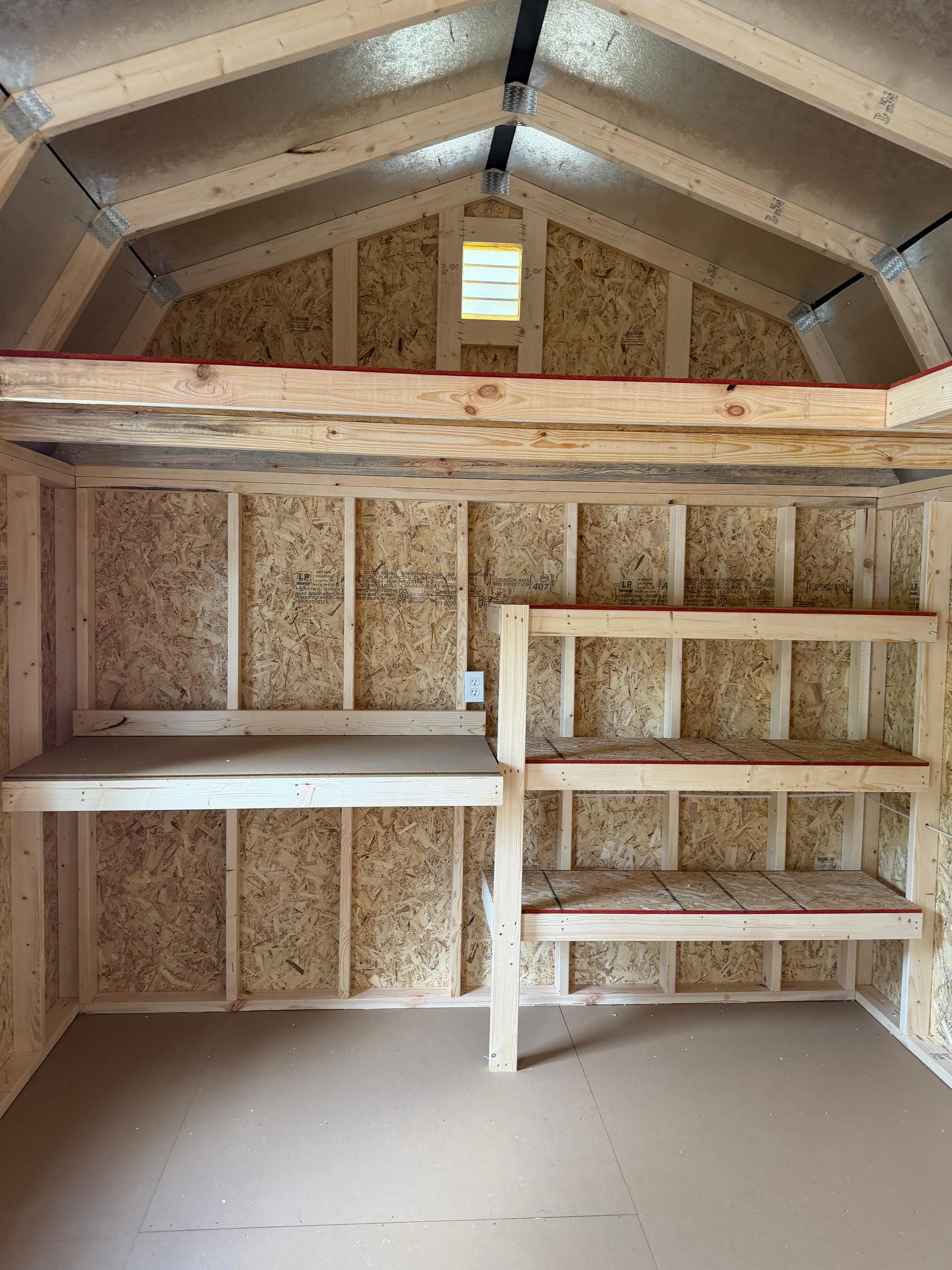 Standard Loft 10x24 portable building in White