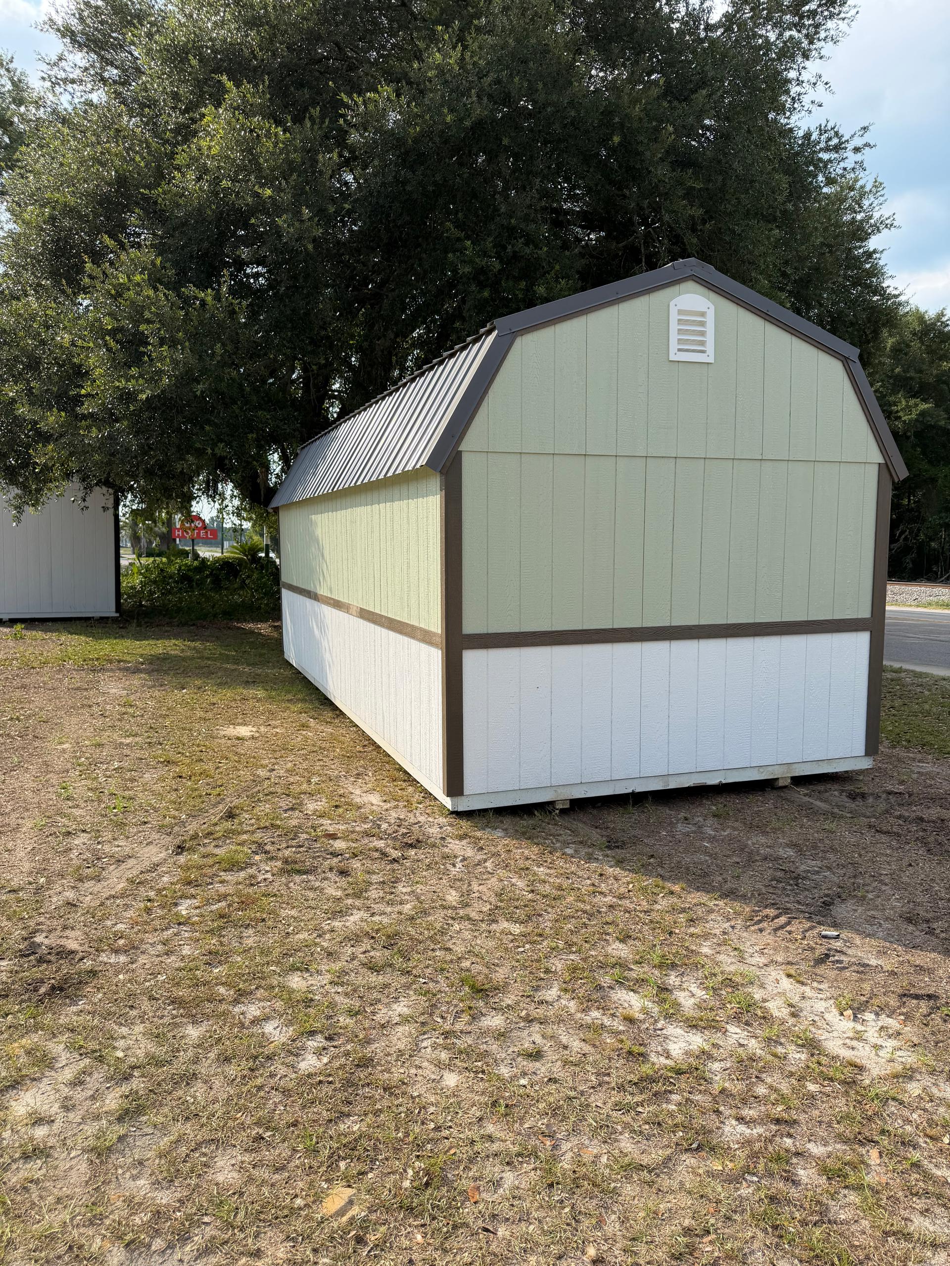 Standard Loft 10x24 portable building in White