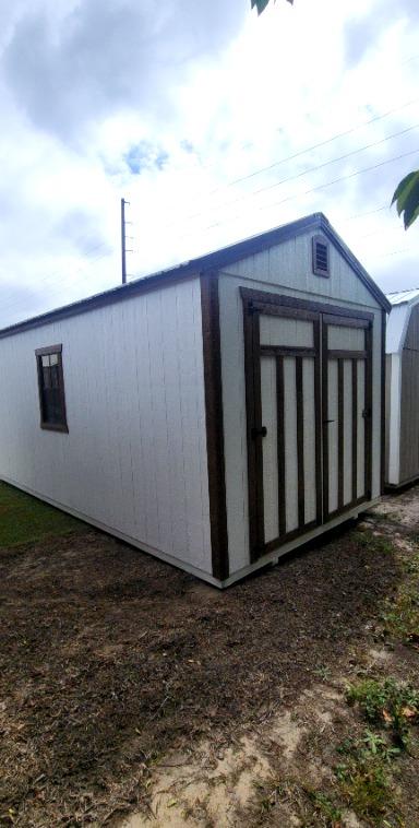 Classic Utility 10x20 portable building in White
